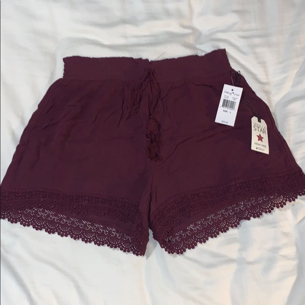 Burgundy Shorts